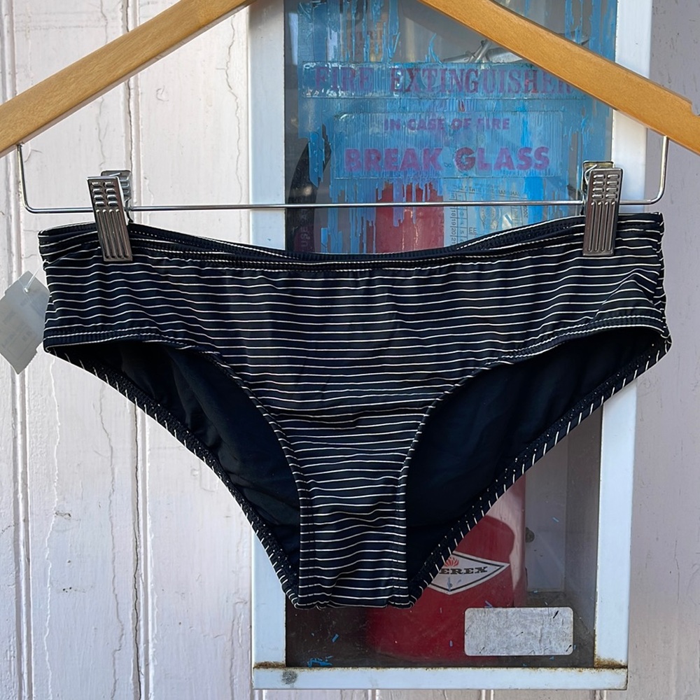 NWT Lux Stripe Bikini Bottom